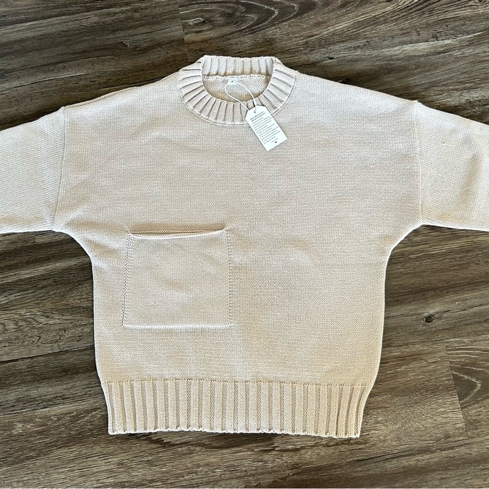 Oversized One Pocket Sweater